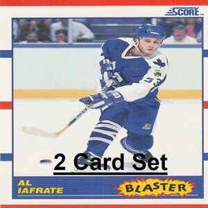 Al Iafrate Toronto Maple Leafs Hockey Card Collection - 2 Card Set